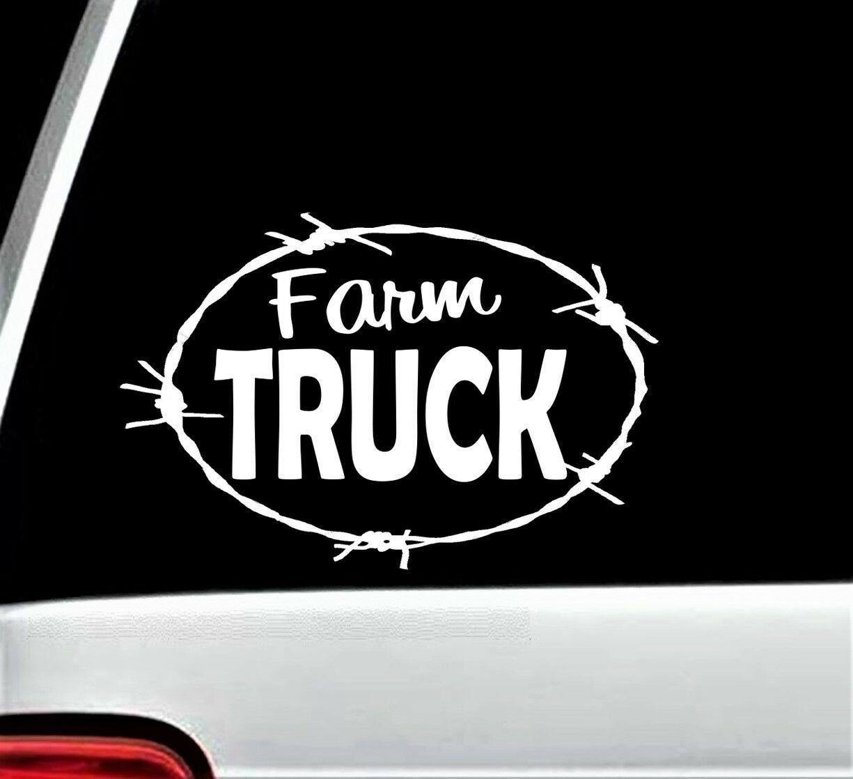 6.0"x4.0" Farm Truck Decal Sticker for Window Tractor Chickens Barn Art Farmhouse