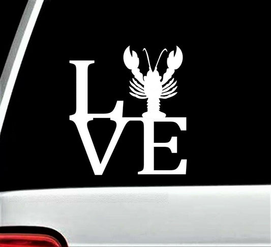 5.5" Lobster Love Decal Sticker for Car Boat Laptop