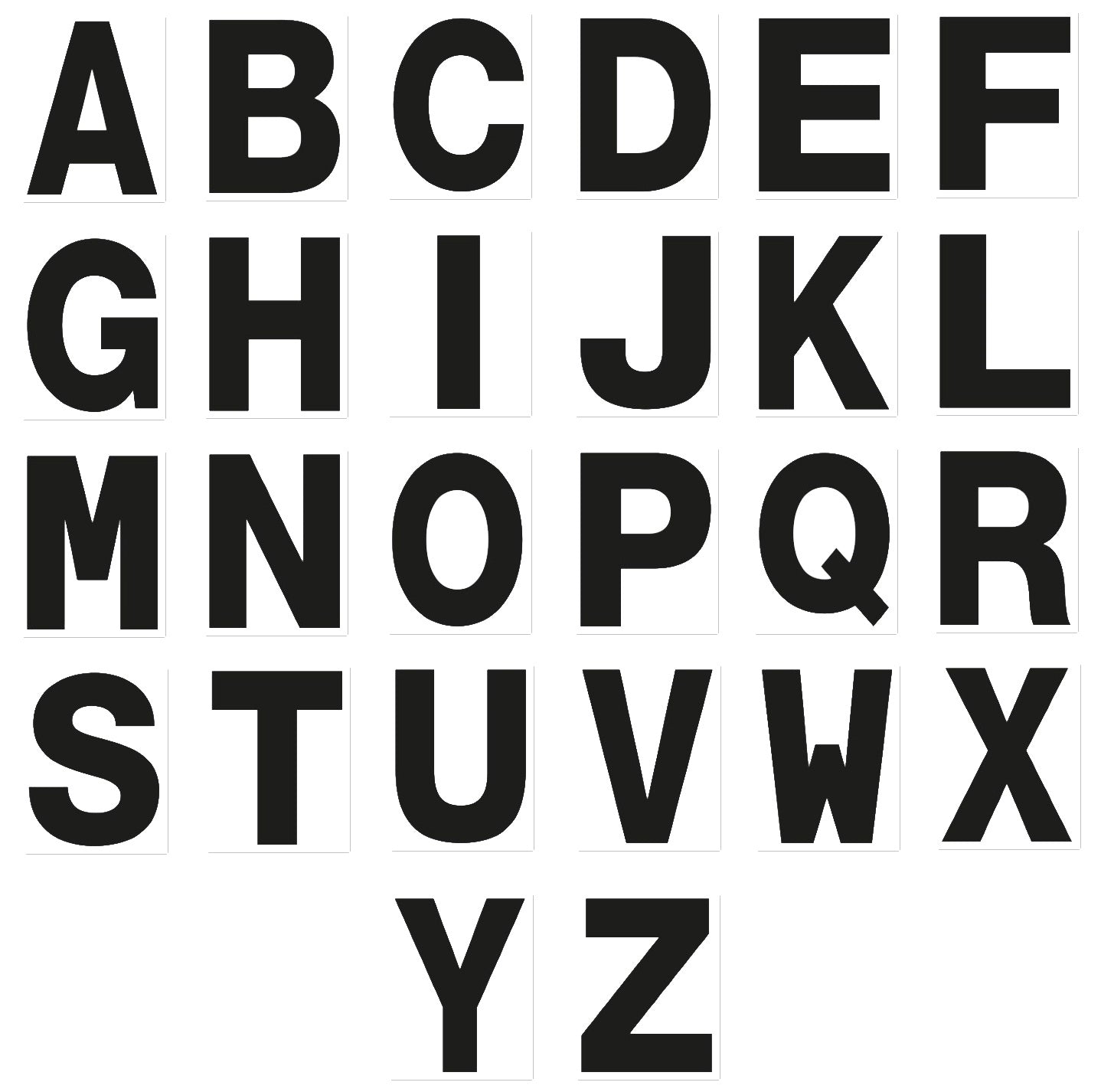 3" Alphabet Single Letter - Personalize Individual Set DYI Home Laptop Coffee Mug Luggage Notebook Work Office Party Decor
