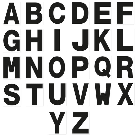 3" Alphabet Single Letter - Personalize Individual Set DYI Home Laptop Coffee Mug Luggage Notebook Work Office Party Decor