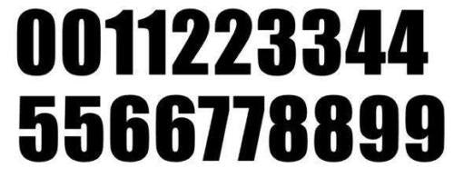 Letter Number Vinyl Decal A to Z A - Z 0 - 9Stickers Alphabet Glass Mug Craft Wall