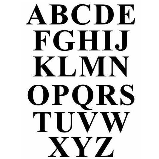 Letter Number Vinyl Decal A to Z A - Z 0-9 Stickers Alphabet Glass Mug Craft Wall