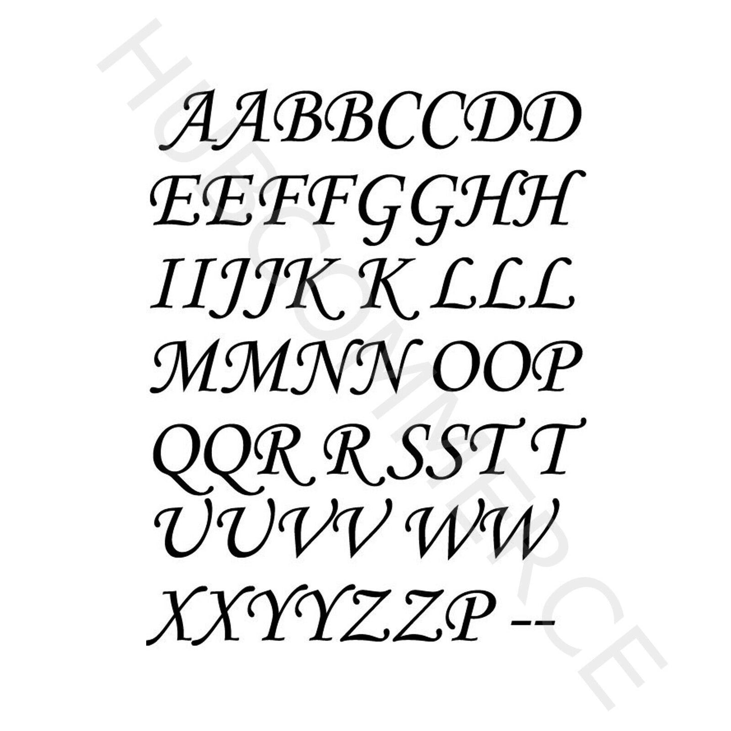 Letter Number Vinyl Decal A to Z A - Z 0-9 Stickers Alphabet Glass Mug Craft Wall
