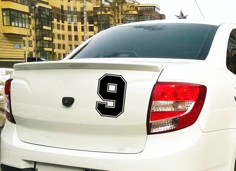 Racing Number Helmet Decals Car Sticker Funny Vinyl Decals Motorcycle Accessories Stickers
