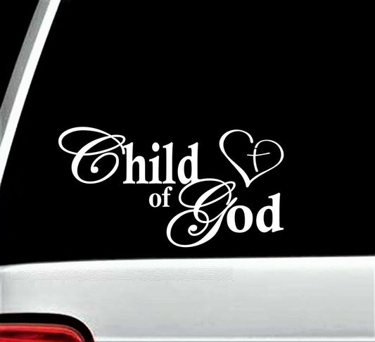 7.5“x4” Child Of God Decal Sticker for Car Window Religious Faith Decal