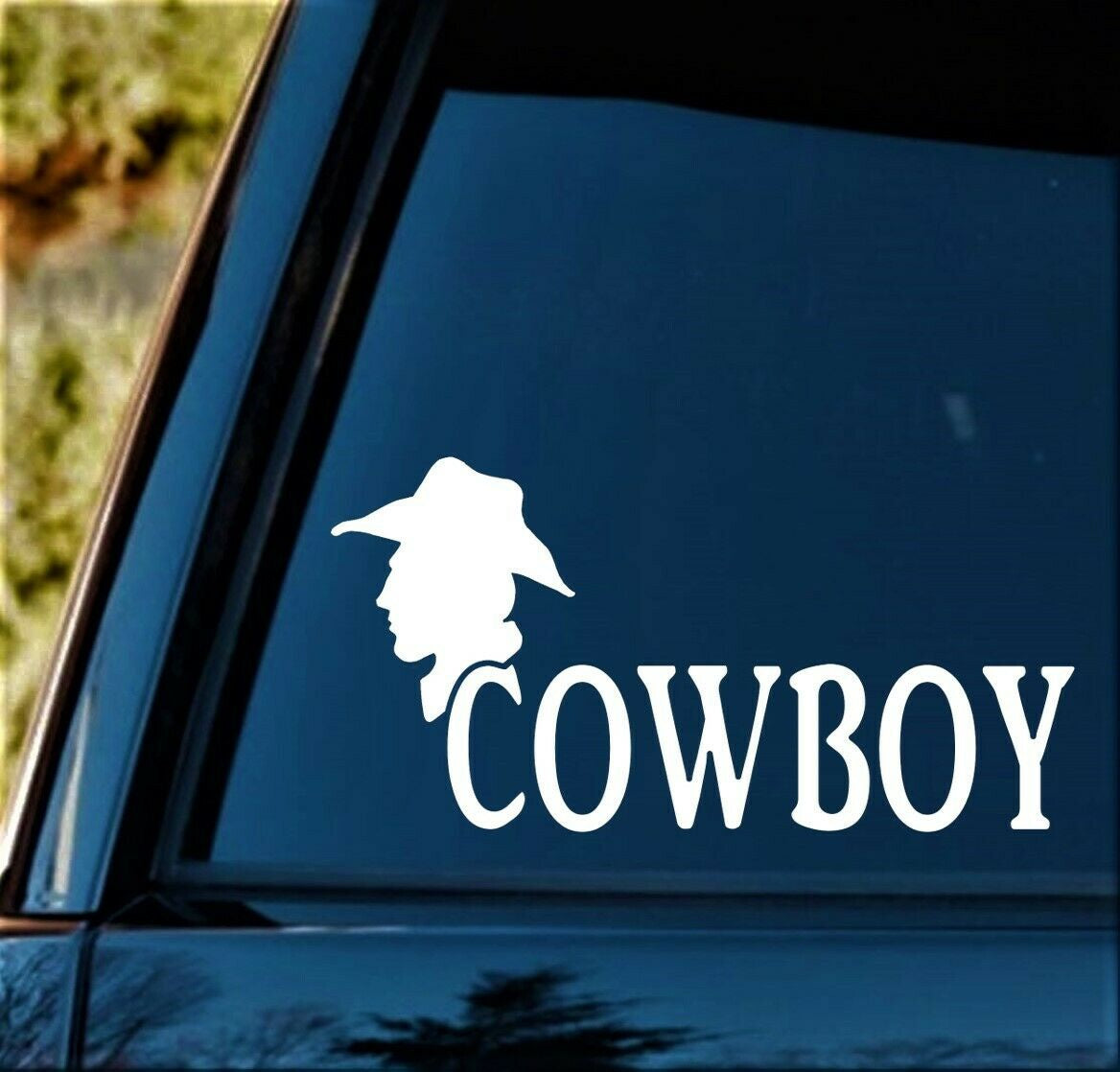 8“x4" Cowboy Decal Sticker for Car Window Western Bull Riding Horse Farmhouse