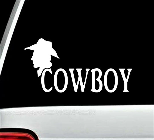 8“x4" Cowboy Decal Sticker for Car Window Western Bull Riding Horse Farmhouse