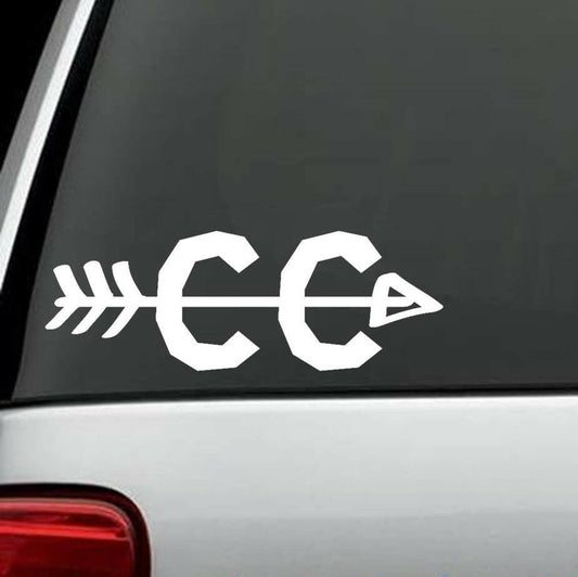6" Long Cross Country Running Marathon Decal Sticker Car Truck SUV Van Window Art