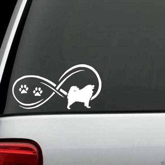 7" x 3.5" Samoyed Dog Decal Sticker for Car Truck SUV Van Laptop Russian