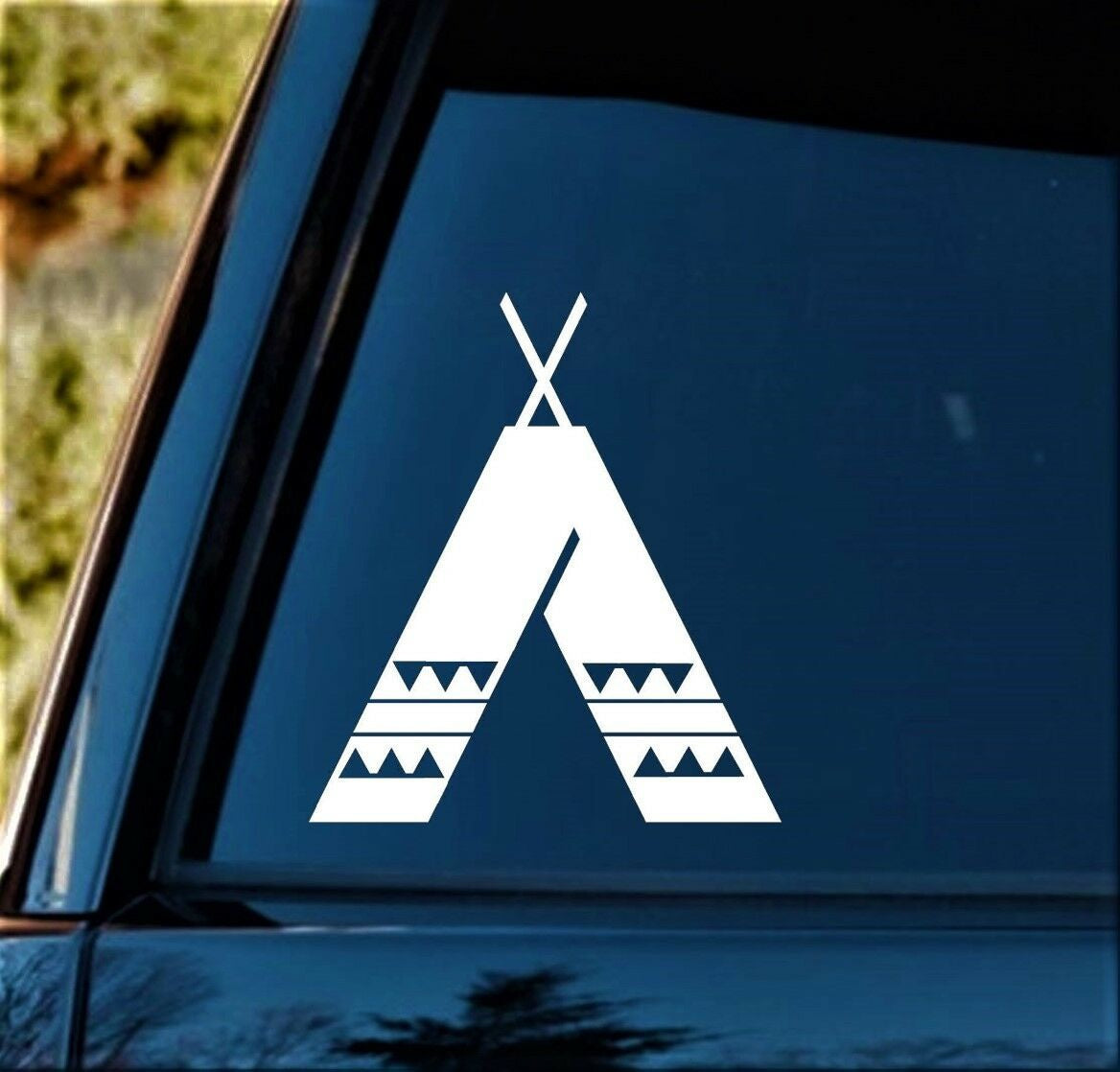 5.5"x6.1" Indian Tee Pee Vinyl Decal Sticker for Car Truck SUV Window laptop tent native