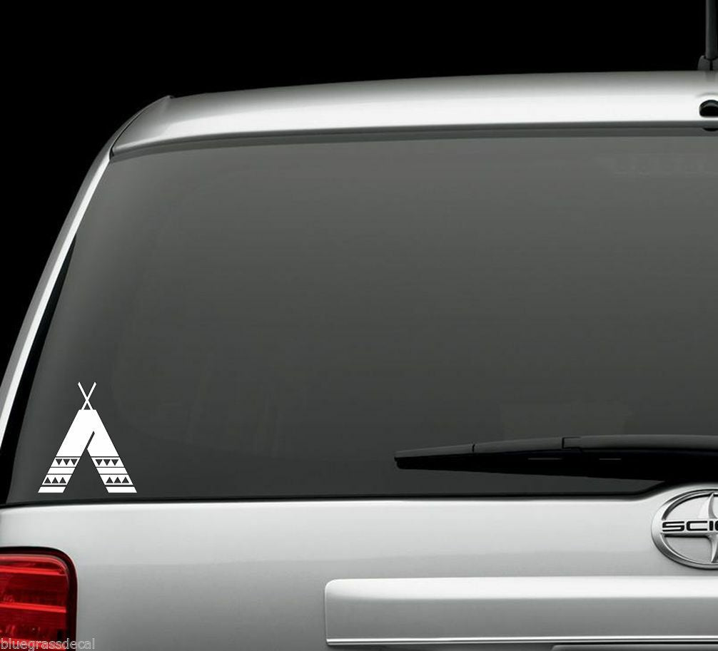5.5"x6.1" Indian Tee Pee Vinyl Decal Sticker for Car Truck SUV Window laptop tent native