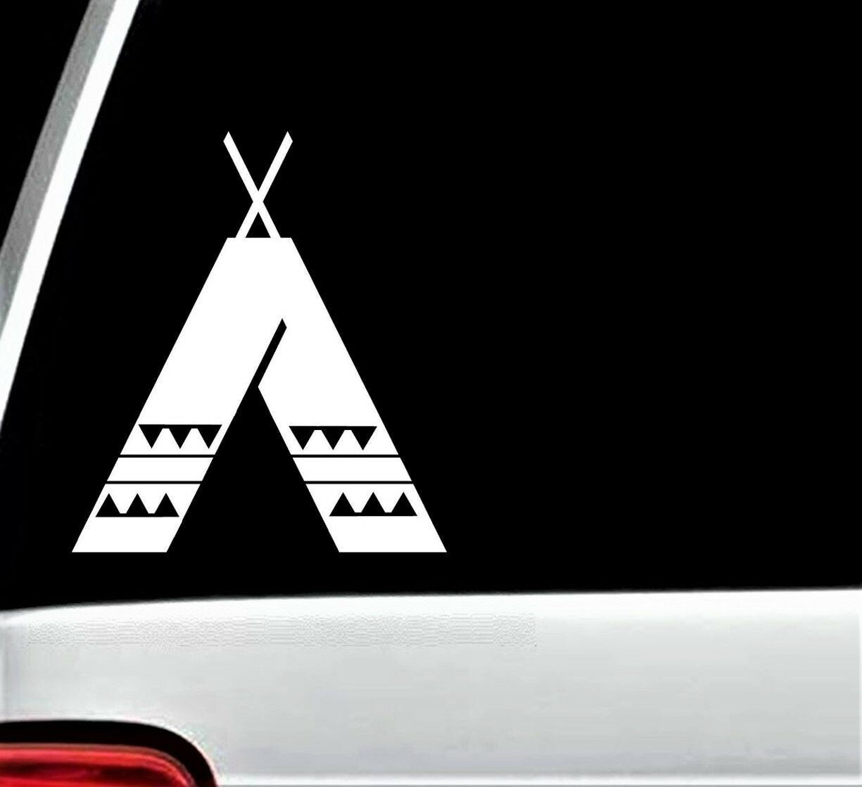 5.5"x6.1" Indian Tee Pee Vinyl Decal Sticker for Car Truck SUV Window laptop tent native