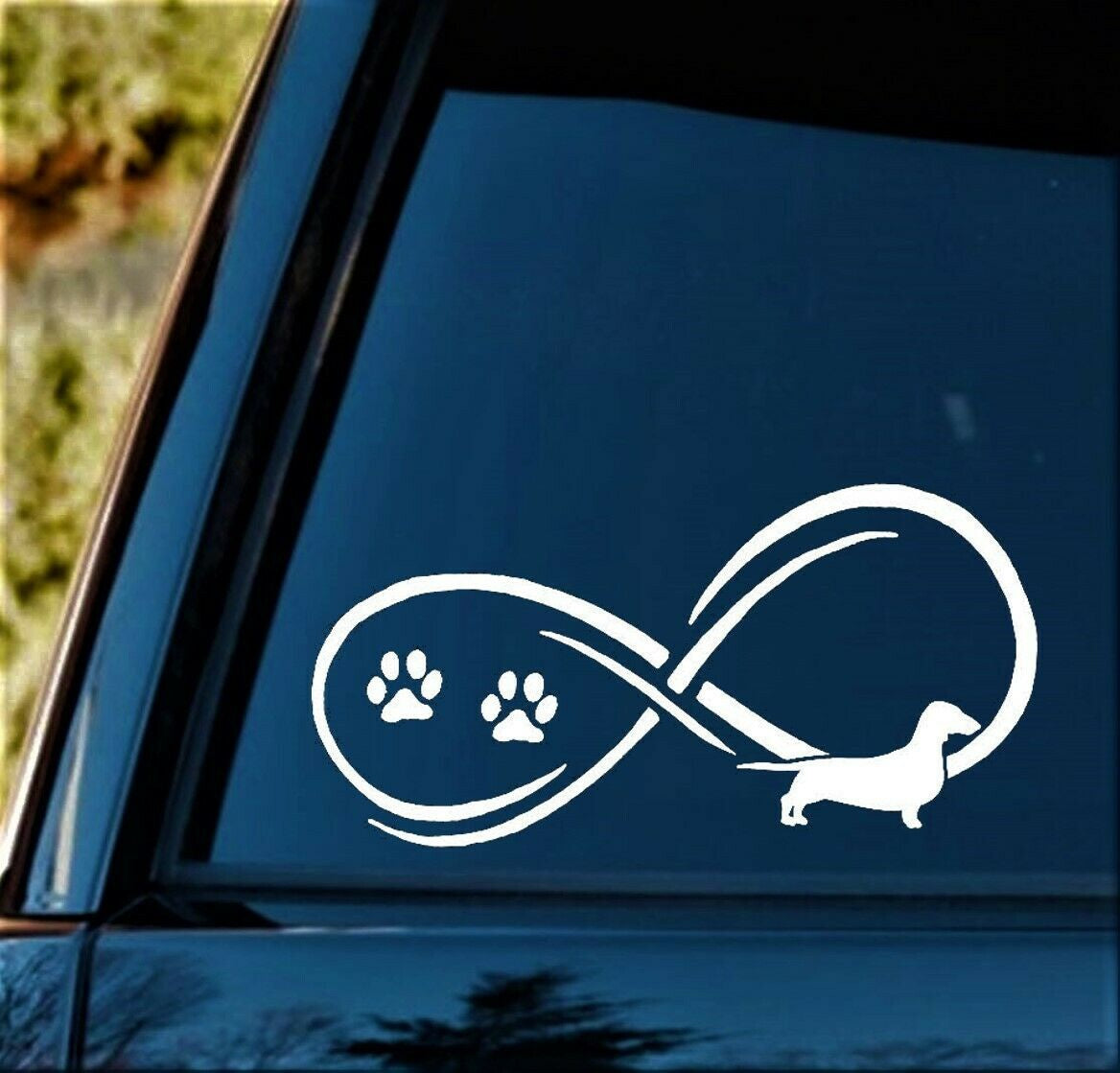 7" x 3.5" Dachshund Doxie Decal Sticker Car Truck SUV Van Laptop Wall