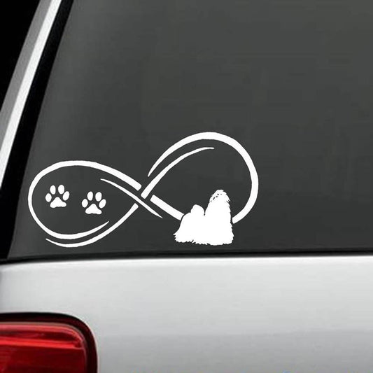 7" x 3.5" Shih Tzu Love Dog Decal Sticker Car Truck SUV Van Laptop