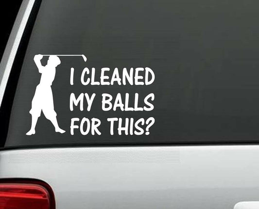 8"x5" Funny Golf Decal Sticker for Car Truck SUV Van Golf Cart Driver Putter Bag