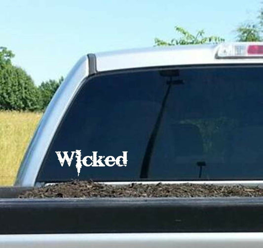 6" Long WICKED DECAL STICKER for Car TRUCK SUV VAN LAPTOP BOAT SURFACE WESTERN ART