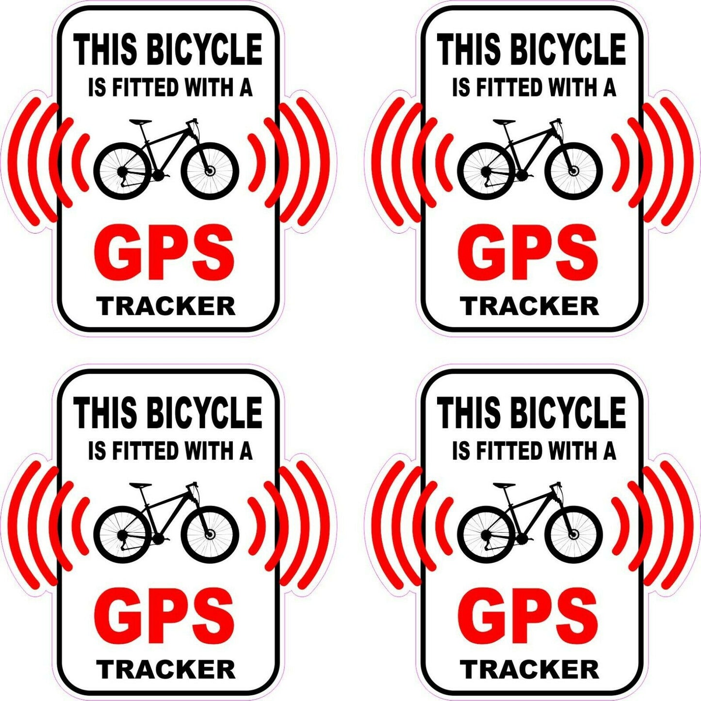 55mm 4x BICYCLE MTB GPS TRACKER Stickers Decals Electric Bike