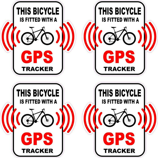 55mm 4x BICYCLE MTB GPS TRACKER Stickers Decals Electric Bike
