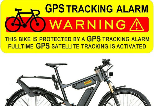80mm*40mm 2X GPS Tracking Alarm Warning Sticker Bicycle Bike Theft Prevention Security