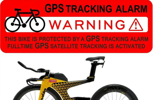 80mm*28mm GPS Tracking Alarm Warning Stickers Bicycle Bike Theft Prevention Security