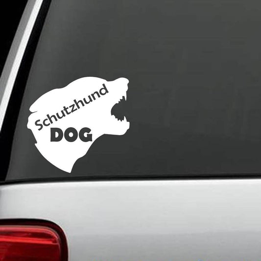 5" x 5.4" Schutzhund DOG German Shepherd Dog Decal Sticker Car Truck SUV Van
