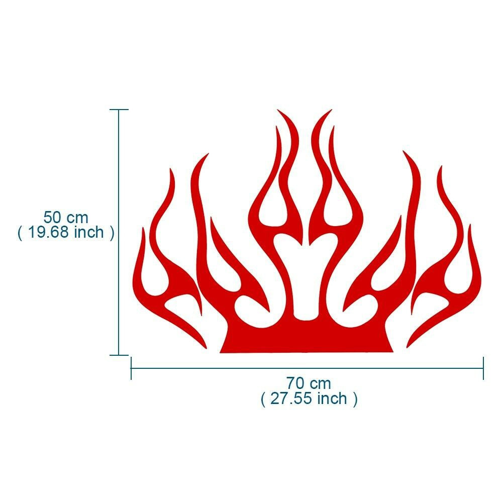 1x Car Truck SUV Hood Side Body Vinyl Flames Graphics Decal Emblem Sticker DIY