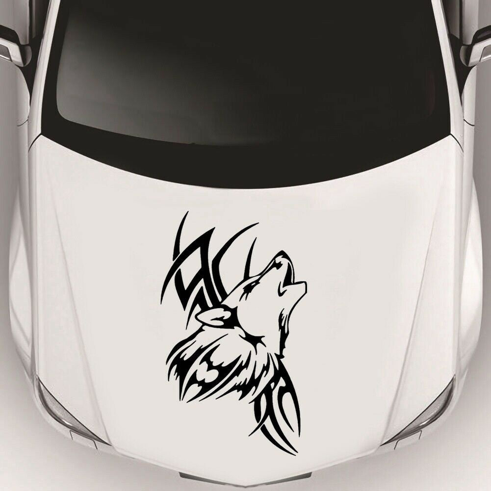 60x50cm Car Auto Truck Hood Roof Wolf Logo Decal Body Vinyl Graphics Emblem Sticker DIY