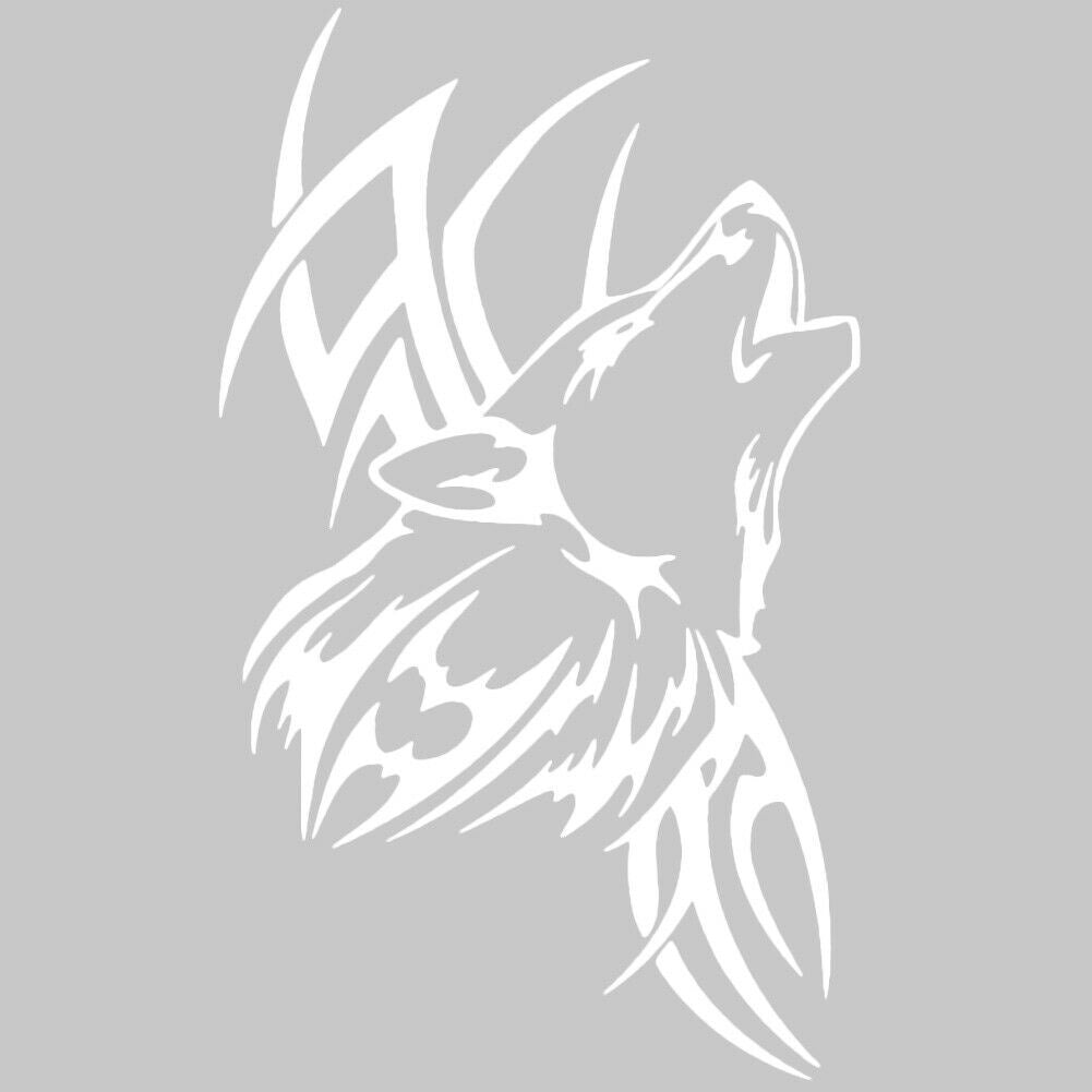 60x50cm Car Auto Truck Hood Roof Wolf Logo Decal Body Vinyl Graphics Emblem Sticker DIY