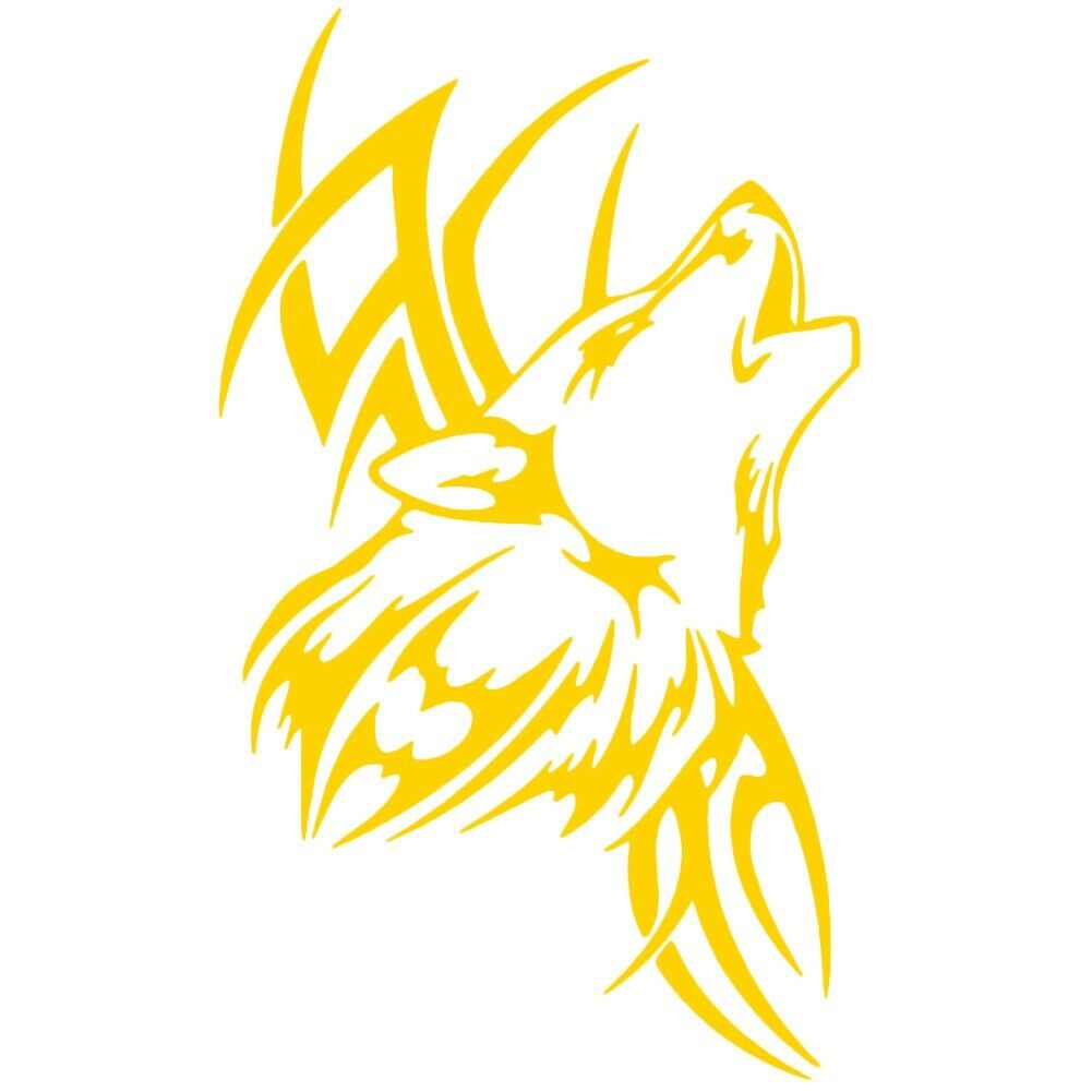 60x50cm Car Auto Truck Hood Roof Wolf Logo Decal Body Vinyl Graphics Emblem Sticker DIY