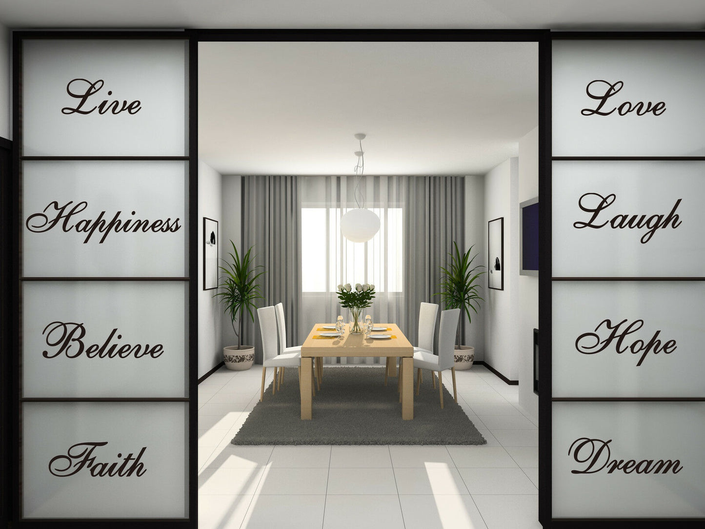Hot 10 Words Wall Quotes Art Vinyl Stickers, Home DIY Wall, Stairs Art -HIGH QUALITY