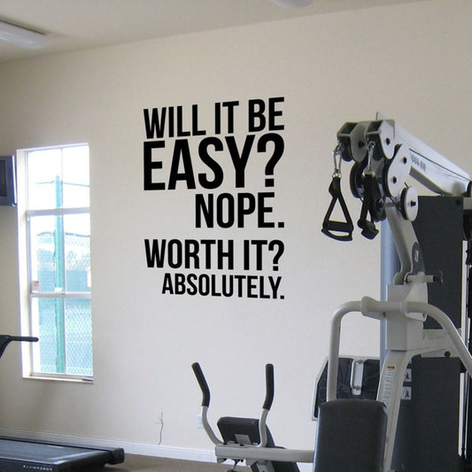 Hot Wall Quotes Fitness Motivation Decor Letters Gym Stickers Crossfit Vinyl Large