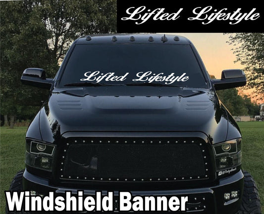 Lifted Lifestyle Windshield Banner 6 X 40" Decal Sticker America Lift Lightbar