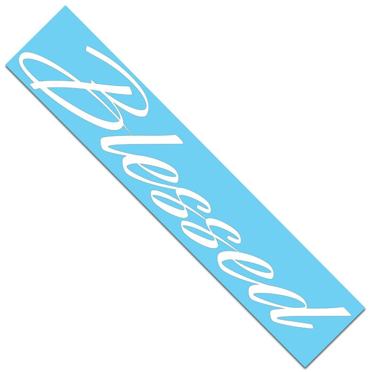 Blessed Windshield Banner Decal Sticker 5.5x30"