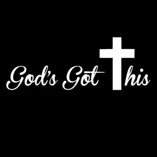 CHRISTIAN VINYL CAR TRUCK WINDOW STICKER DECAL CROSS Prayer Jesus Religious