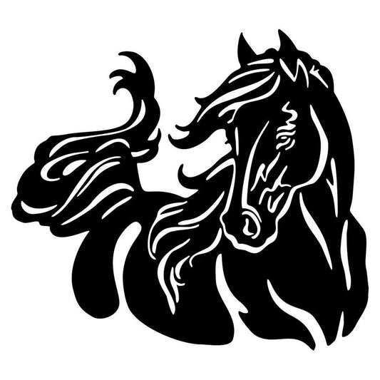 15*13.4CM Large Animal Car Stickers Beautiful Horse Pattern Car Body Stickers Stylish Pet Equine Vinyl Decals