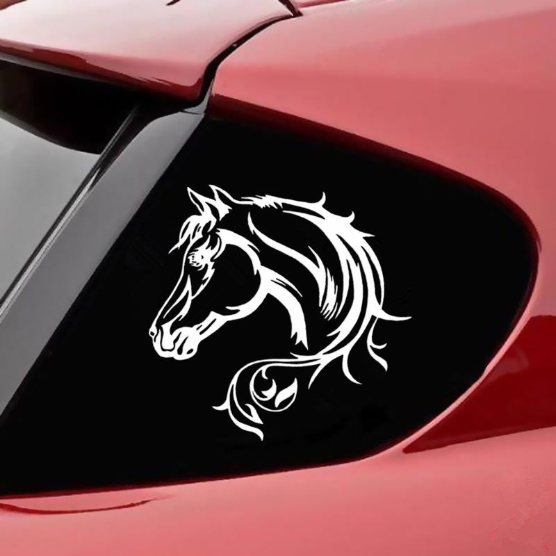 20*20cm Horse Head Beautiful Animal Pattern Vinyl Car Body Decorative Decal Car Stickers