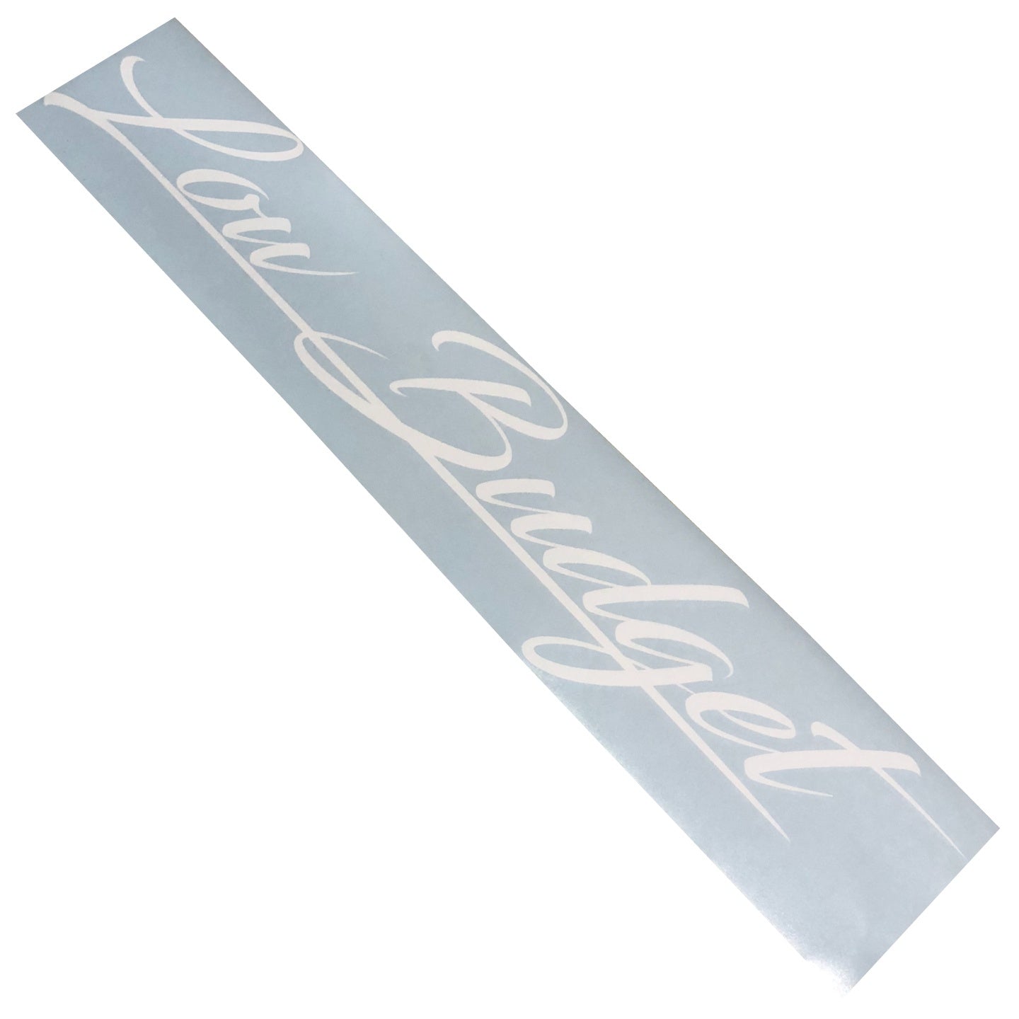 Low Budget Windshield Banner Decal Sticker 6x33"