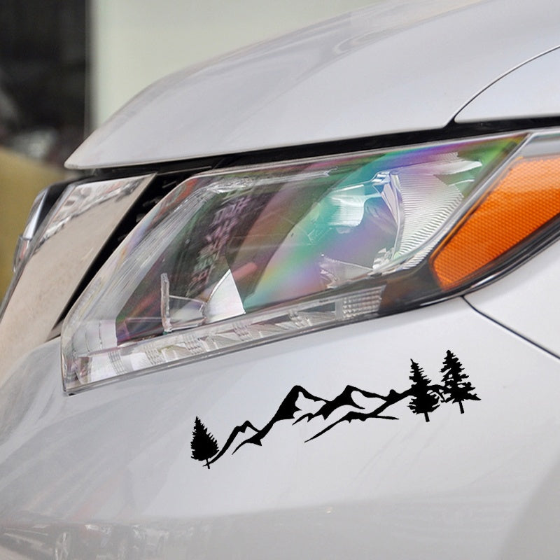 20cm*4.7cm Mountain Graphics Car Styling Accessories Vinyl Car Sticker Home Decor Art Wall Stickers