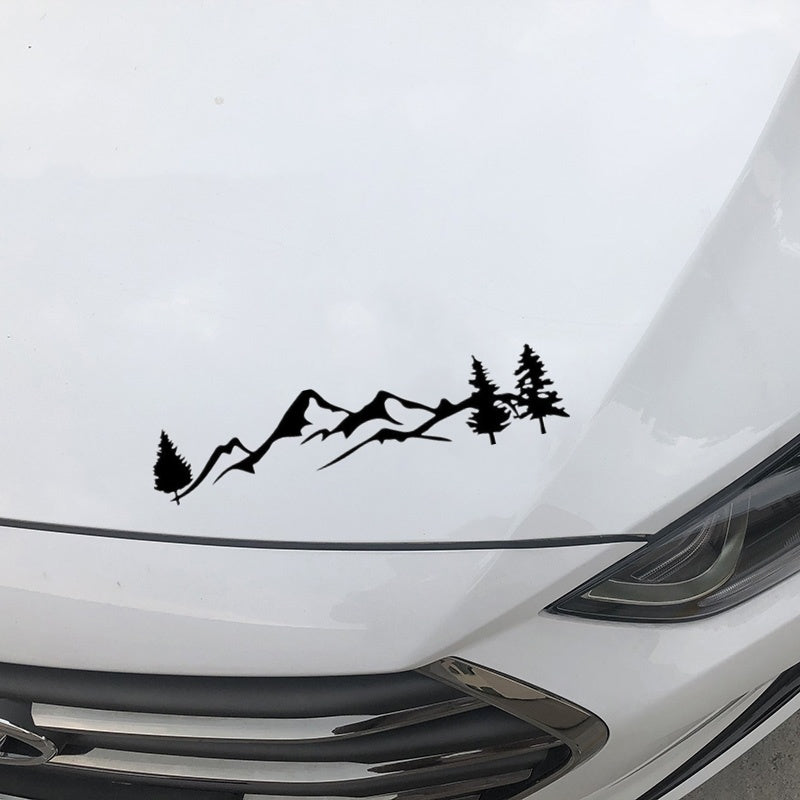 20cm*4.7cm Mountain Graphics Car Styling Accessories Vinyl Car Sticker Home Decor Art Wall Stickers