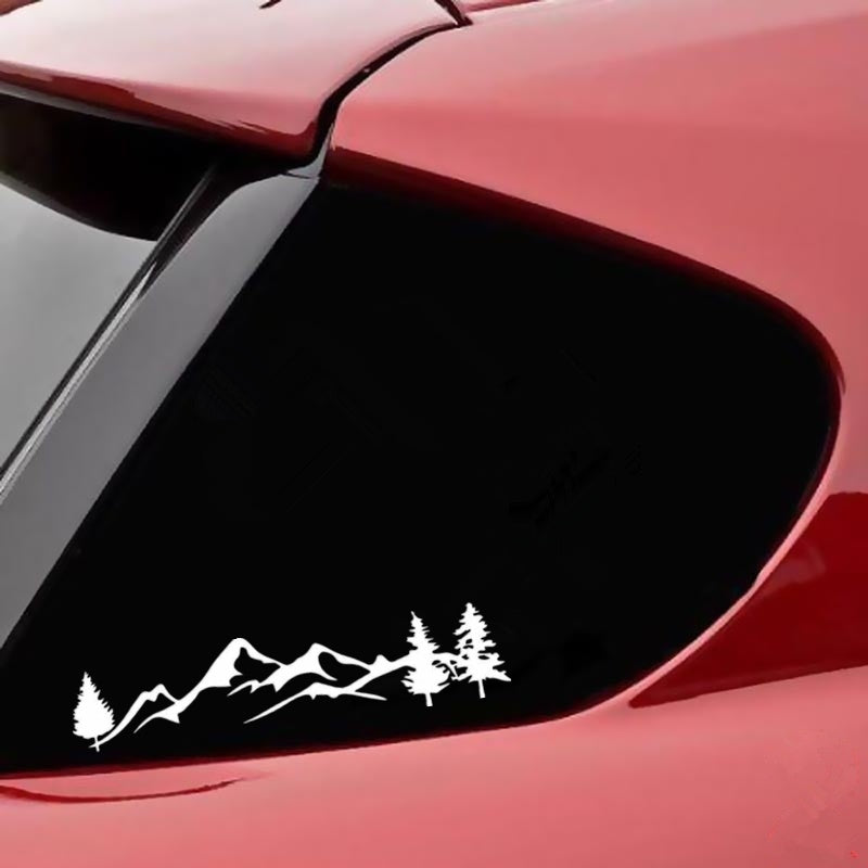 20cm*4.7cm Mountain Graphics Car Styling Accessories Vinyl Car Sticker Home Decor Art Wall Stickers