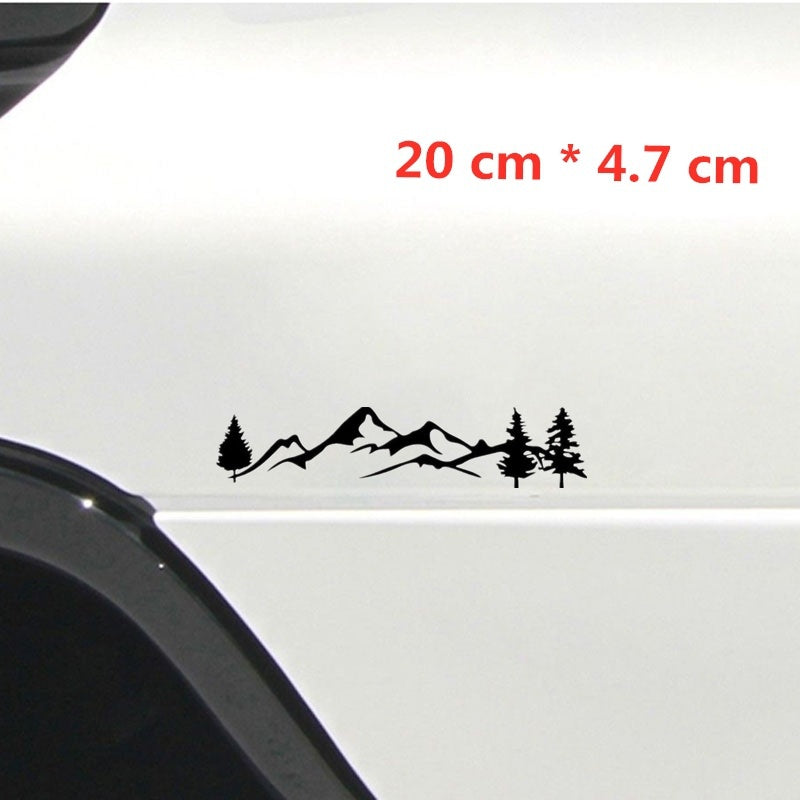 20cm*4.7cm Mountain Graphics Car Styling Accessories Vinyl Car Sticker Home Decor Art Wall Stickers