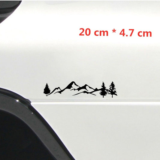 20cm*4.7cm Mountain Graphics Car Styling Accessories Vinyl Car Sticker Home Decor Art Wall Stickers