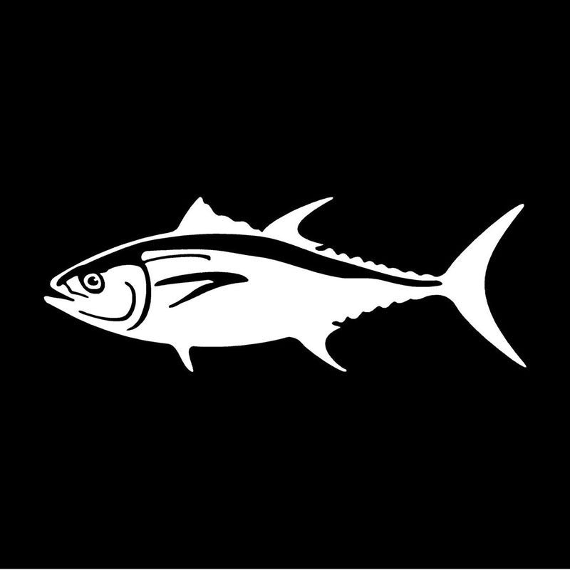 20.3*7.5cm BLUEFIN TUNA Fish Vinyl Decal Car Window Bumper Stickers Animal Car Accessories 6 Colors