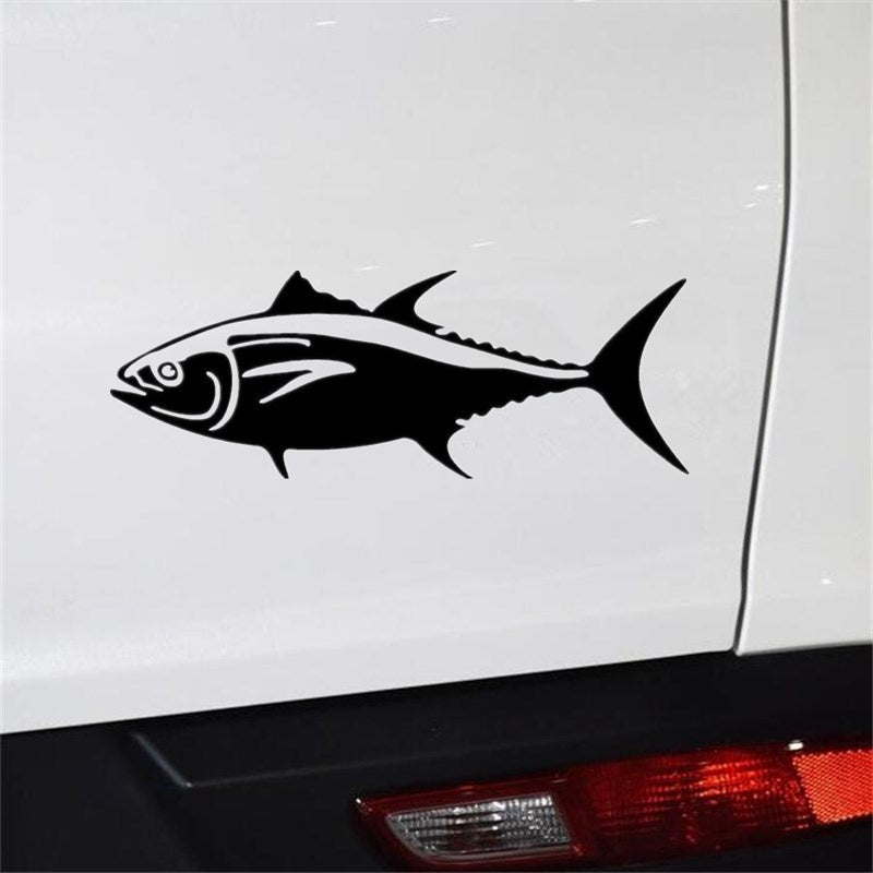 20.3*7.5cm BLUEFIN TUNA Fish Vinyl Decal Car Window Bumper Stickers Animal Car Accessories 6 Colors
