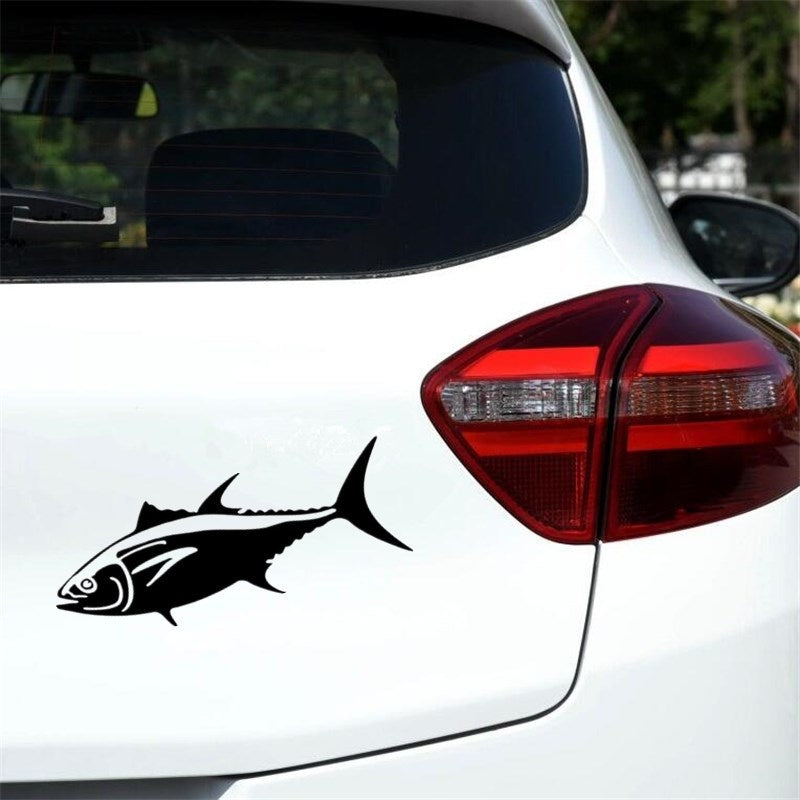 20.3*7.5cm BLUEFIN TUNA Fish Vinyl Decal Car Window Bumper Stickers Animal Car Accessories 6 Colors