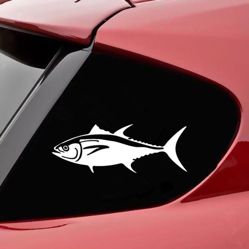20.3*7.5cm BLUEFIN TUNA Fish Vinyl Decal Car Window Bumper Stickers Animal Car Accessories 6 Colors