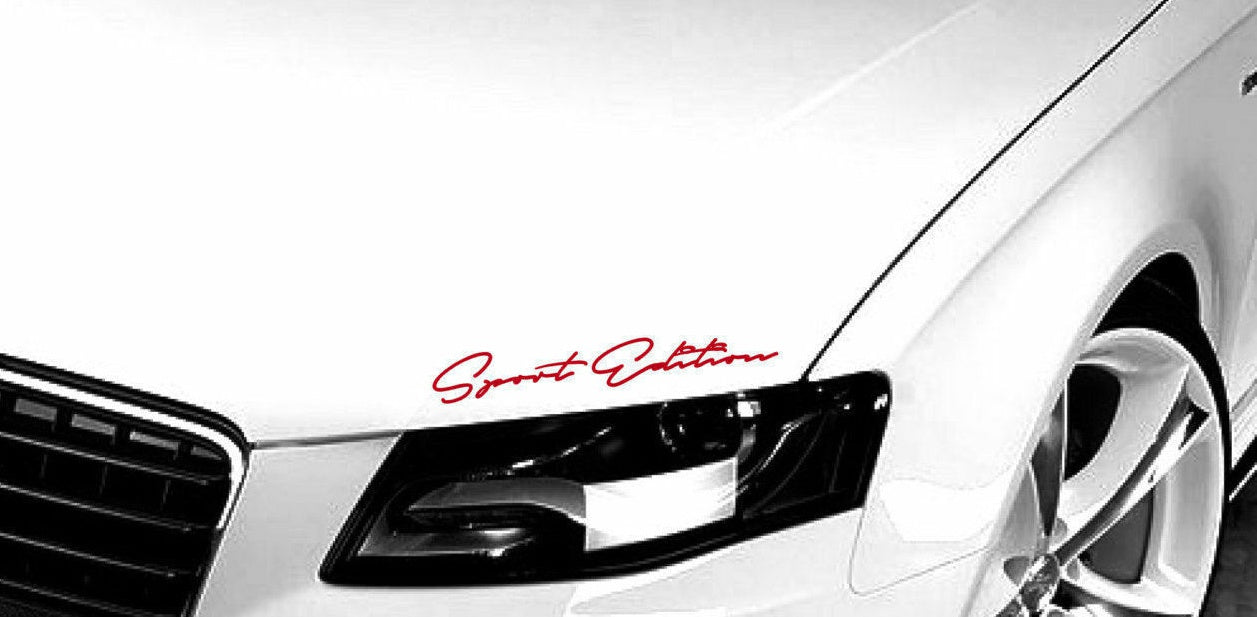 Sport Edition Decal Sticker Racing Car Hood Emblem Logo Performance Motorsport