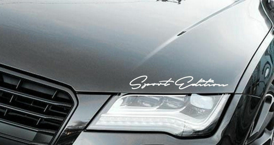 Sport Edition Decal Sticker Racing Car Hood Emblem Logo Performance Motorsport