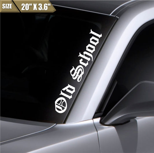 Old School Windshield Sticker Vinyl Window Decal Car Sticker