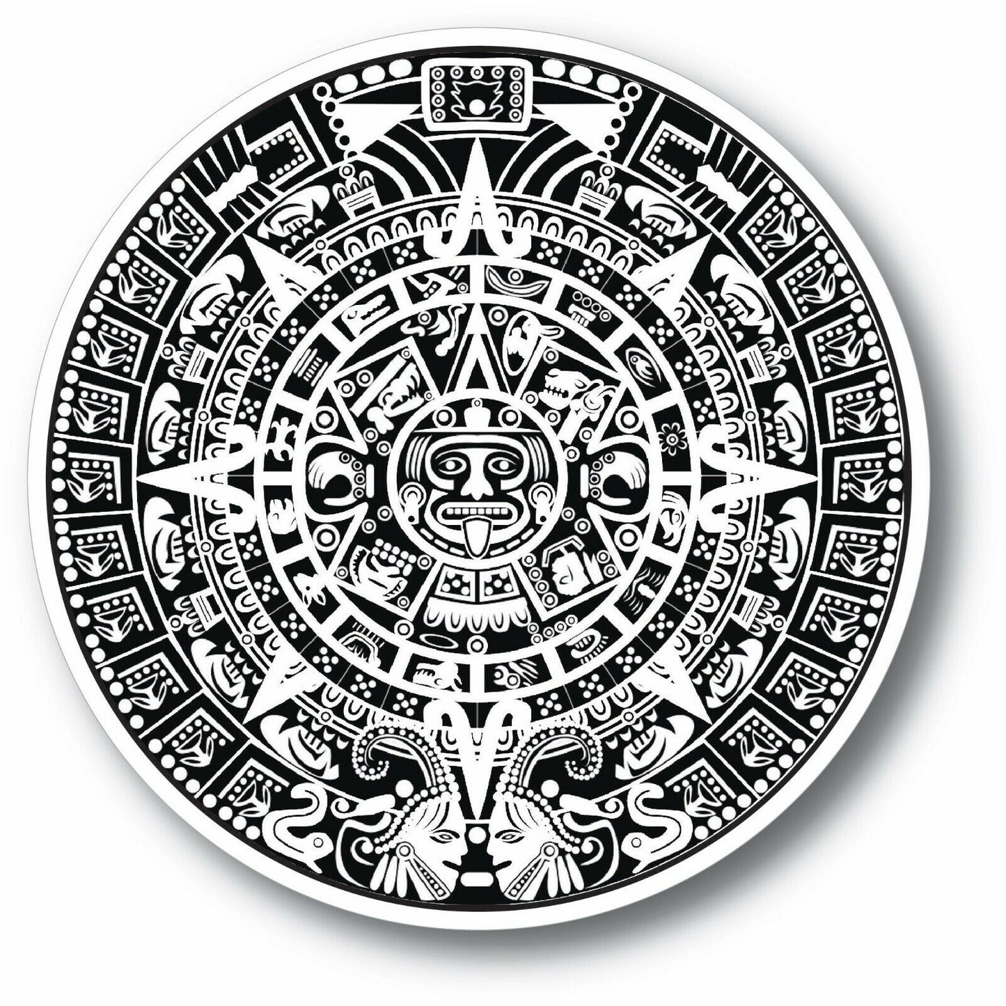 Maya Mayan Calendar Mexico Aztec Gift Idea Car Bumper Vinyl Sticker Decal 3.5"